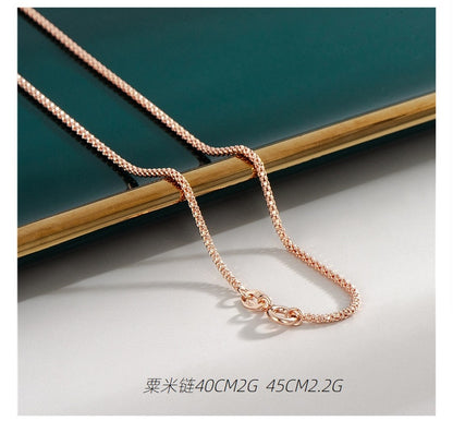 18K Rose Gold Plated Necklaces